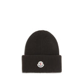 Moncler Black Wool Beanie